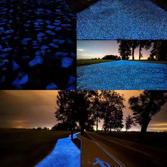 1000-3000 pièces sable lumineux brille dans la nuit galets pierre maison jardin cour chemin extérieur pelouse décoration