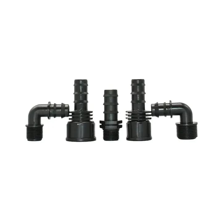 Connecteur de tuyau en plastique, filetage 1/2 3/4 1 pouce à 16/20/25mm, raccord de tuyau en plastiq