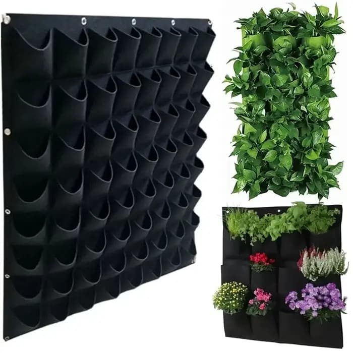 Sac de culture de plantes vertes, pochettes de grande taille, jardinière verticale de légumes de jar