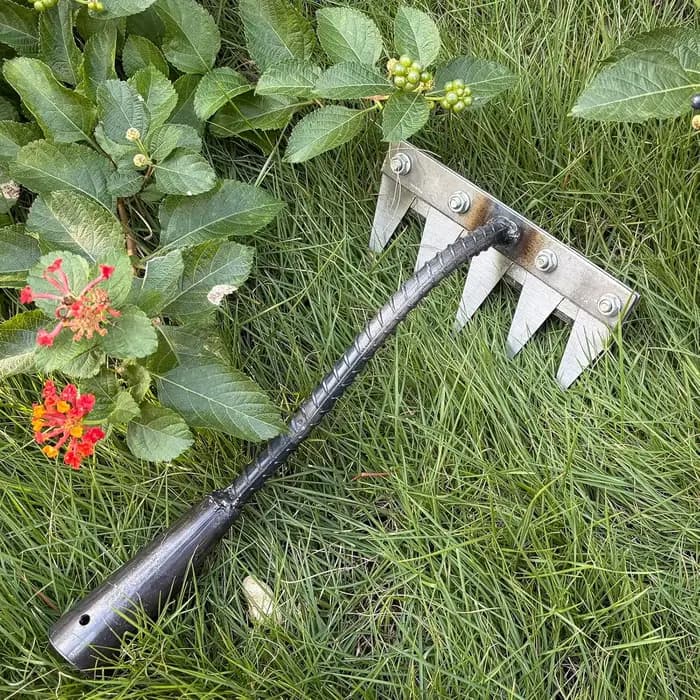 5/6/7/8 dents fer jardinage houe désherbage râteau outil agricole saisir