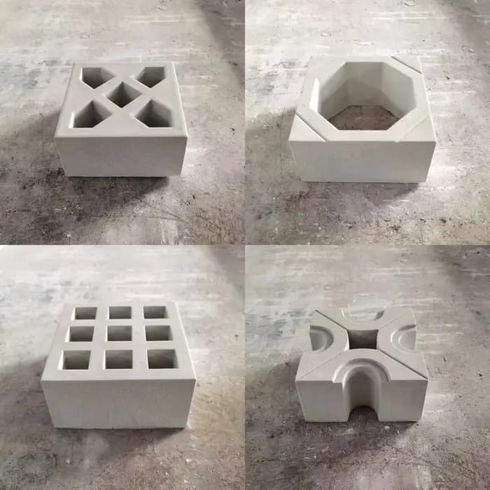 Nouveau ciment Antique brique moule carré jardin mur faisant brique moule 3D sculpture anti-dérapant