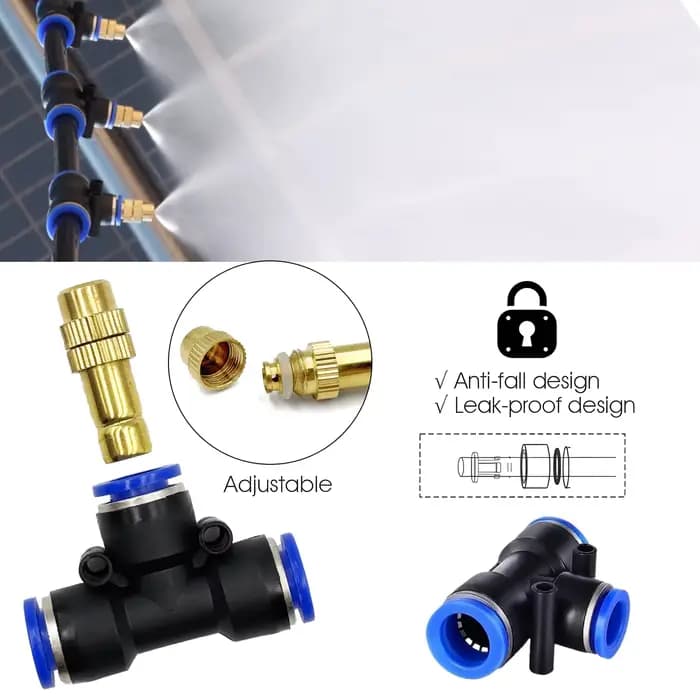 Système d'arrosage de buse d'atomisation en laiton de tuyau de 30-5M 5/8mm pour le refroidissement p