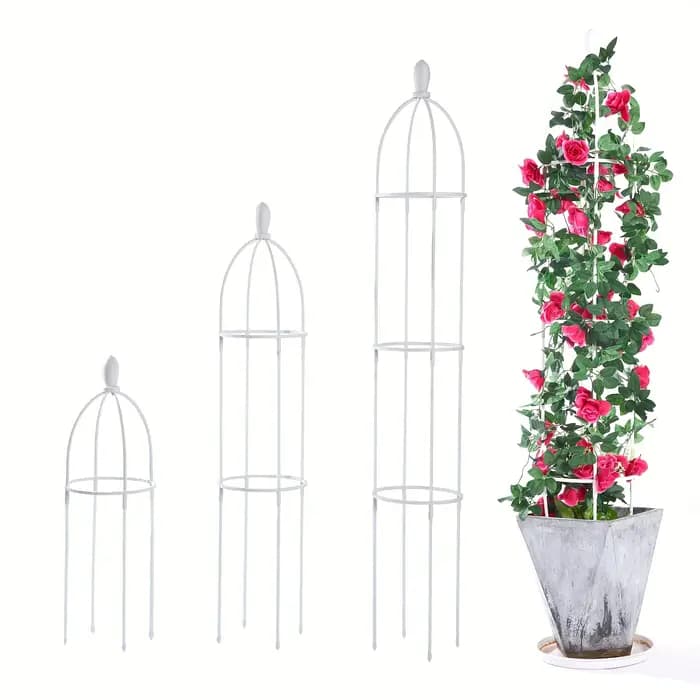 1 pièces treillis de jardin pour plantes grimpantes tour extérieure obélisque