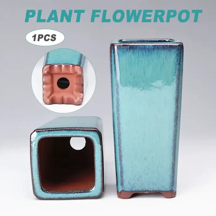 Pot de fleurs en céramique pour plantes succulentes, décoration de bureau, pour jardin, cour, salon, balcon, ornements