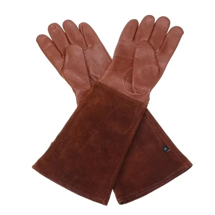 1 paire de gants de jardinage robustes pour la taille des roses, résistants aux épines, à manches longues, pour le travail et la soudure