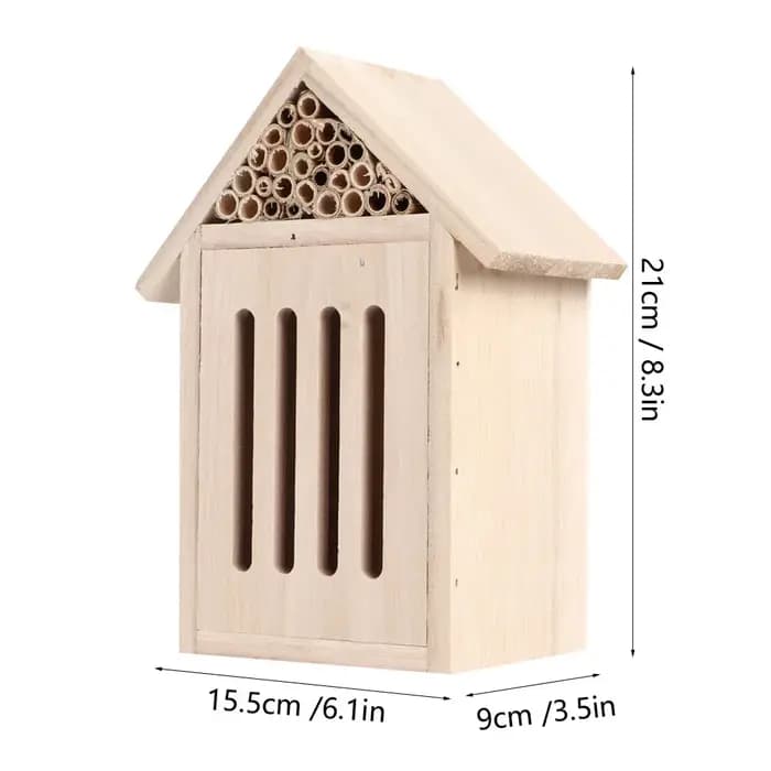 Maison d'Insectes en Bois, Abri d'Hôtel, Décoration de Jardin, Nid, Boîte
