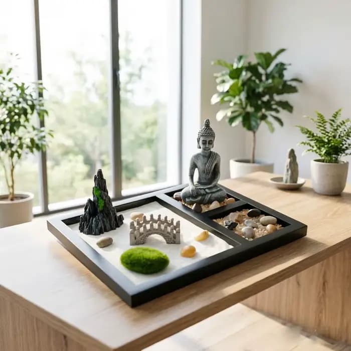 Zen Sand Garden - Décoration de bureau