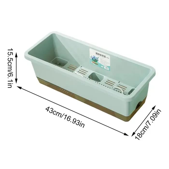 Pot de culture auto-absorbant pour légumes d'intérieur avec trou de drainage et corde absorbante