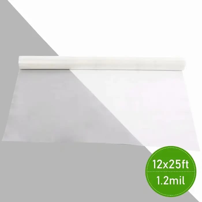 Film de serre en plastique transparent, 6.5 pi x 32 pi, 3.1 mil, polyéthylène, pour tunnel de croiss
