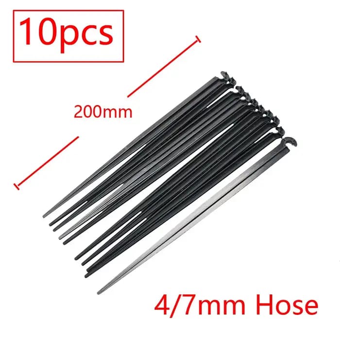 Support de tuyau d'arrosage 3/5 4/7 8/11 16mm 20mm piquets fixes 1/8 1/4 3/8 1/2 3/4 "PE PVC tuyau t