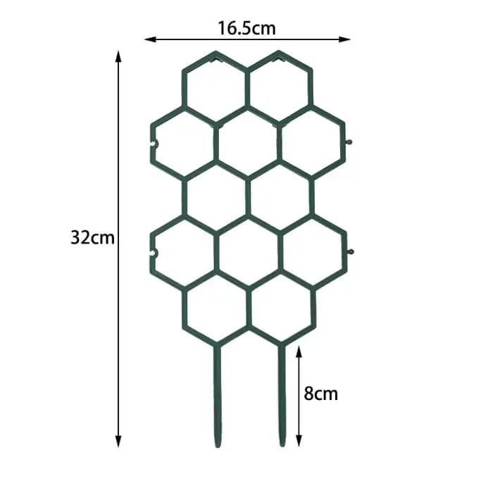 2 treillis pour plantes en forme de nid d'abeille, support en plastique antirouille pour plantes en