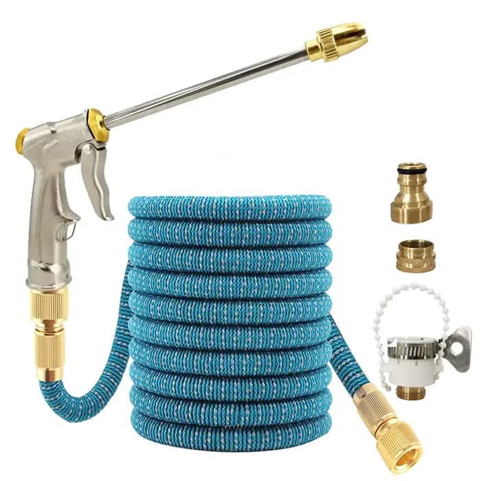 Tuyau d'arrosage extensible 25-125FT, pistolet à eau haute pression, multi-modes, utilisé pour l'irr