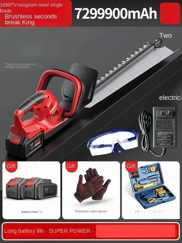 Taille-haie électrique sans fil 110 V/220 V pour l'entretien du jardin - CBA efficace et pratique