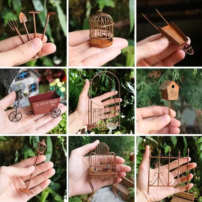 Figurines de fées de jardin miniatures en résine, mini-statues de fées, décorations et accessoires pour jardin féerique