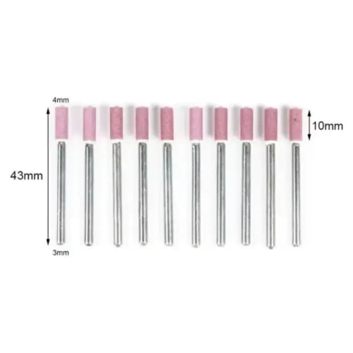Lot de 10 pierres à aiguiser pour tronçonneuse