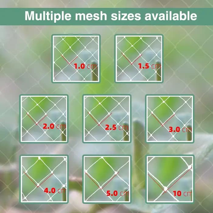 Filet anti-oiseaux Extra résistant, maille de jardin en Nylon pour culture de fruits, plantes, arbre
