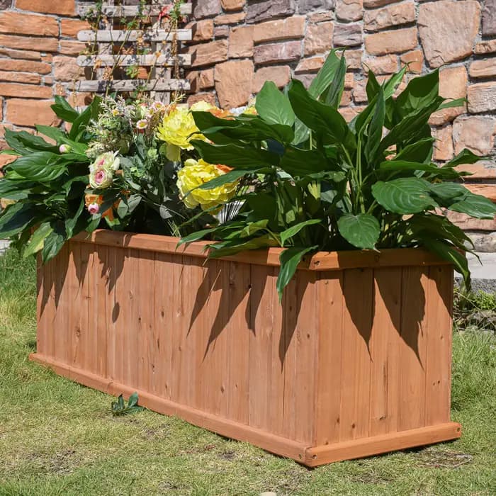Pots de jardinières en bois d'extérieur, fournitures de jardin uniques, Pot de fleur, boîte de jardi