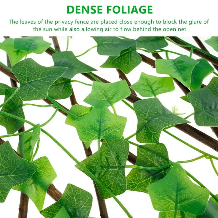 1 ~ 6 pièces nouveau treillis extensible de criblage de jardin 40cm feuille artificielle clôture de