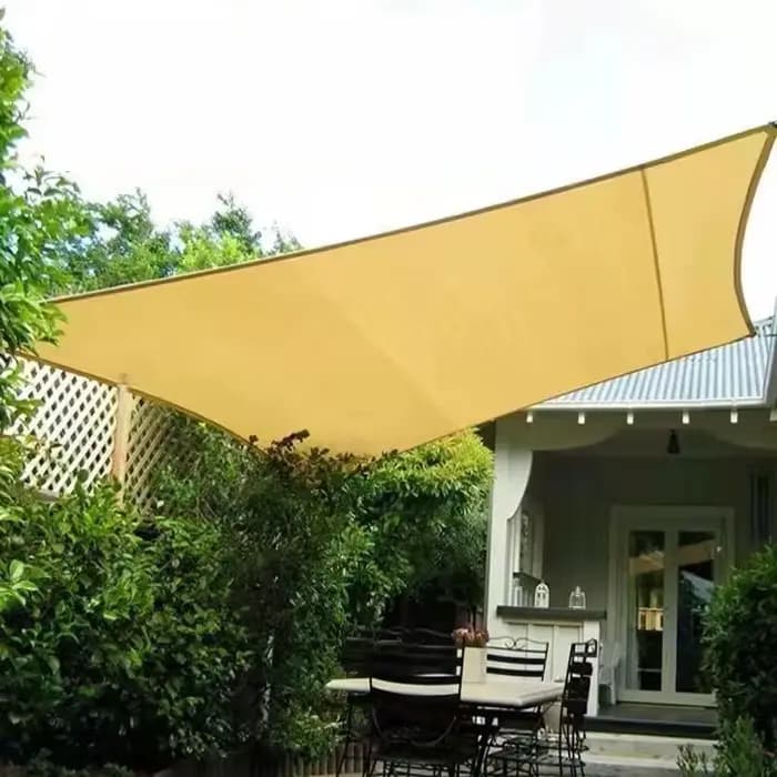 Filet de soleil beige en HDPE, pare-soleil pour plantes de jardin, voile anti-uv, abri de pluie, par