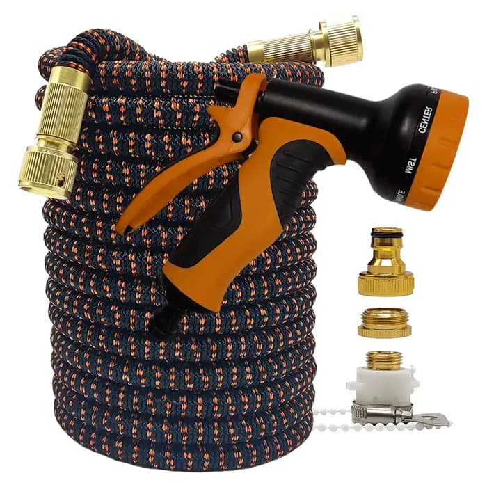 Tuyau d'arrosage magique bicolore extensible, Flexible, haute pression, pour maison et jardin, 25-10