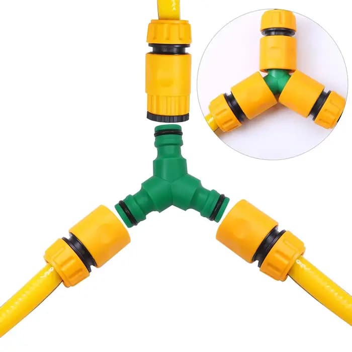 Connecteur de tuyau rapide de jardin ABS, extrémité de 1/2 pouces, Double raccord de tuyau mâle, ada
