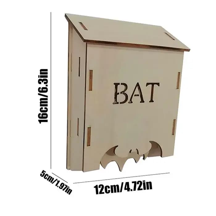 Nichoir en bois pour chauves-souris d'extérieur