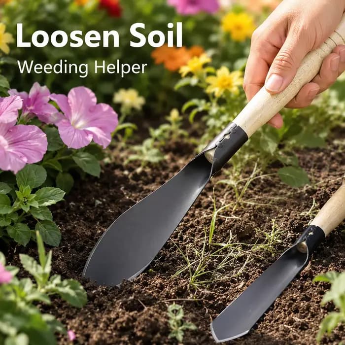Pelle de jardin, houe robuste en fer pour la plantation de fleurs