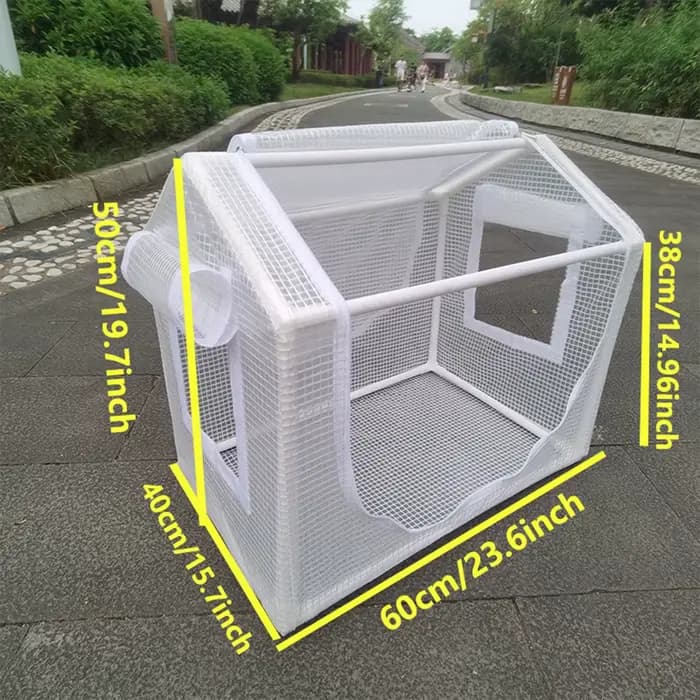 Abri de pluie de serre portable adapté à une utilisation intérieure et extérieure dans les cours - c