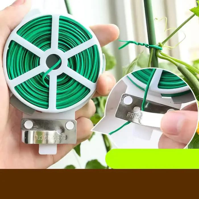 Attaches en ficelle vertes 50M réutilisables et flexibles pour jardin