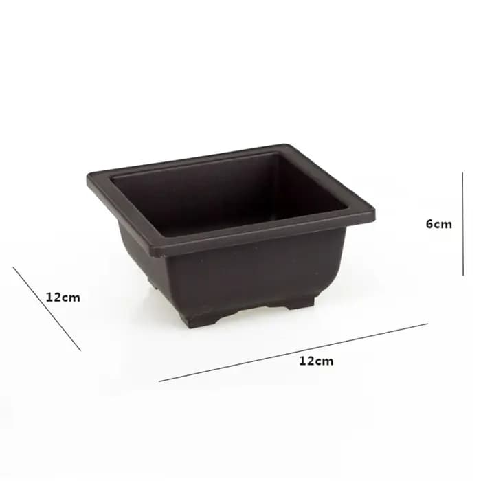 Pots de fleurs rectangulaires carrés en plastique