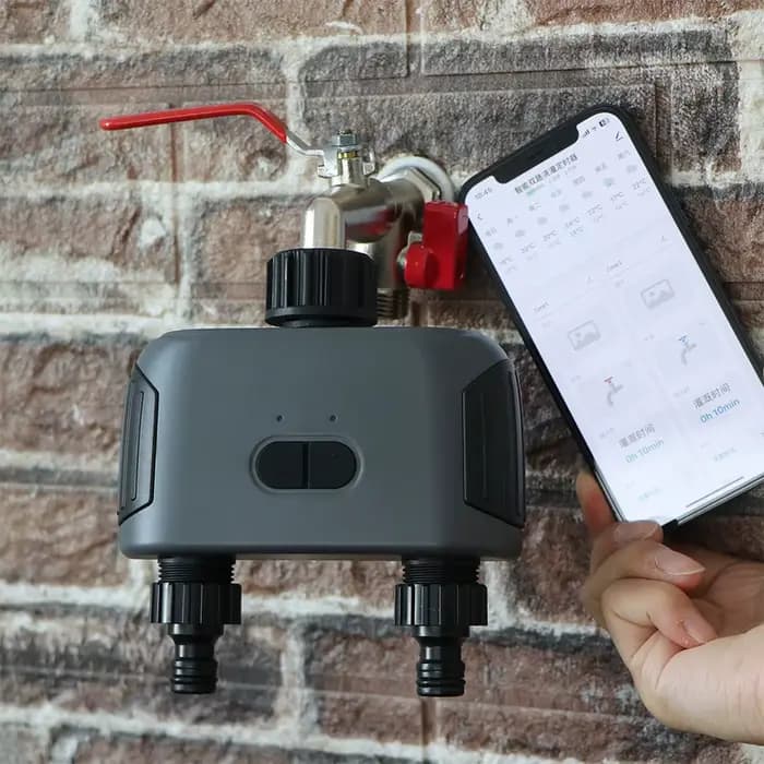 Minuterie 2 voies Compatible WIFI/Bluetooth, programmation automatique, prise US EU UK AU, système d