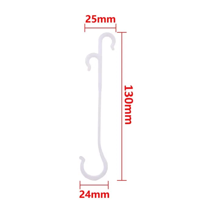 Crochet d'oreille en forme de J pour Support de tomate
