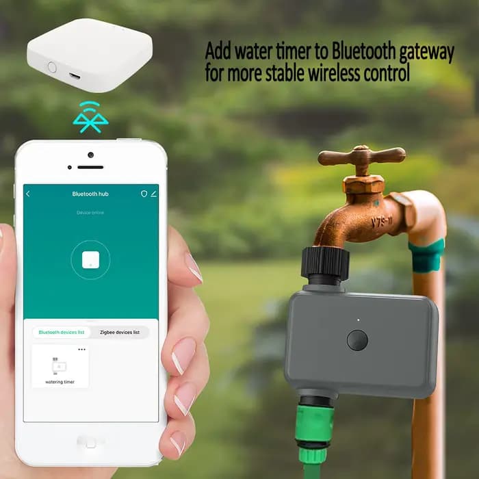 Contrôleur d'irrigation automatique, nécessitant un hub Bluetooth intelligent Tuya, filtre à tempori