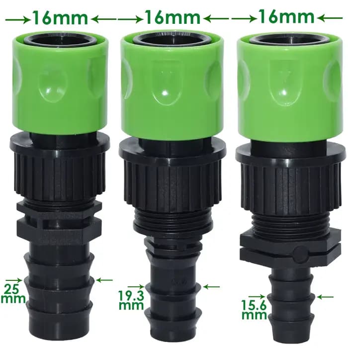 Sprymun-Connecteurs rapides de tuyaux 16mm 20mm, pour l'd'argile goutte-à-goutte dans le jardin, EUR