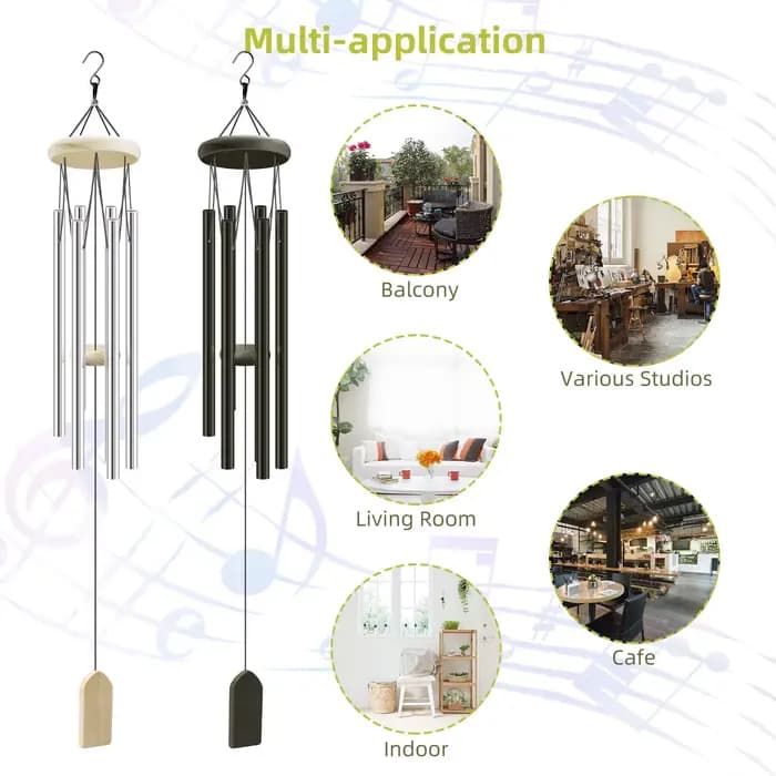 6 tubes en métal pour décoration de jardin, salon extérieur, ornement de confrontation tendance, caf