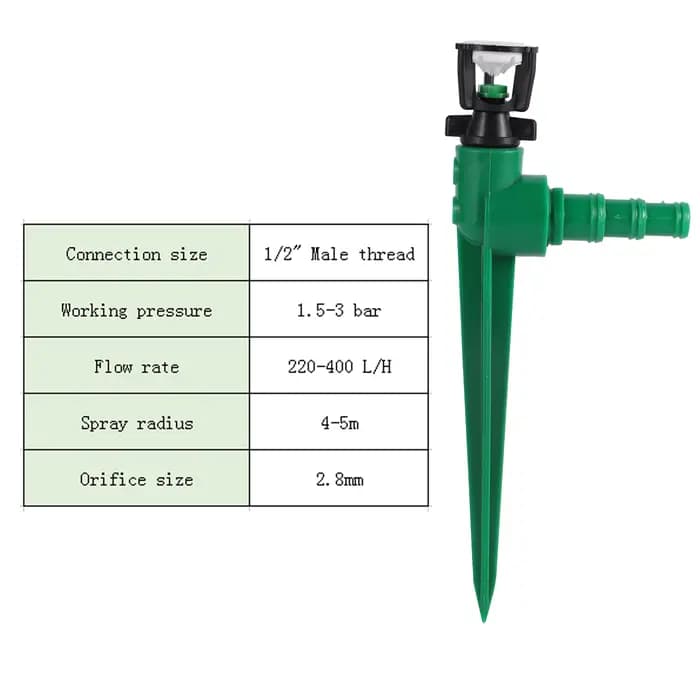 Arroseurs rotatifs à filetage mâle 1/2 "