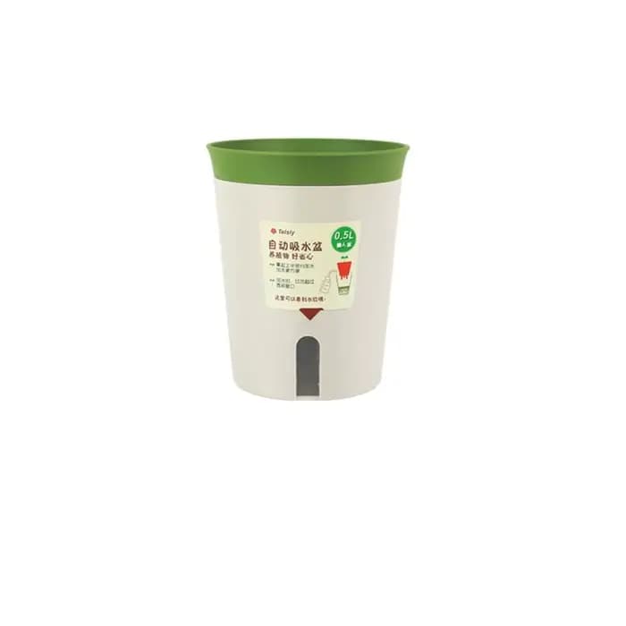 Pot de fleurs hydroponique en plastique auto-absorbant, jardinière auto-arrosante, décor de bureau p