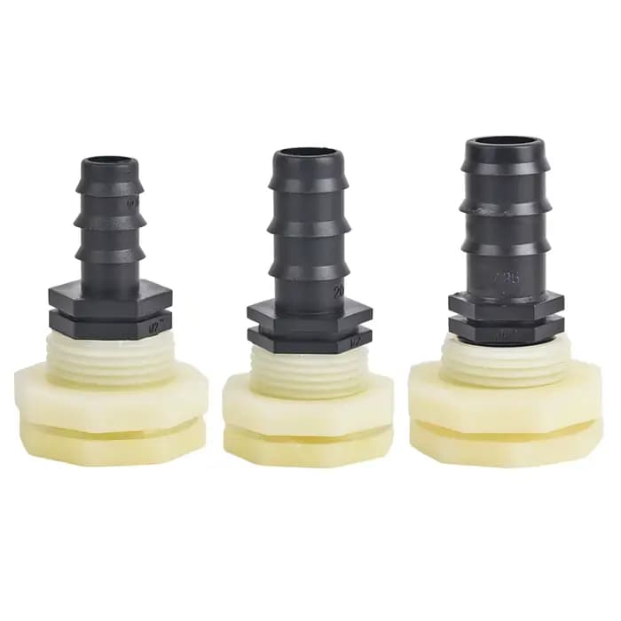 Adaptateur de connecteur de réservoir d'eau en PVC, 1/2 3/4 pouces, raccord avec bouchons, Drainage