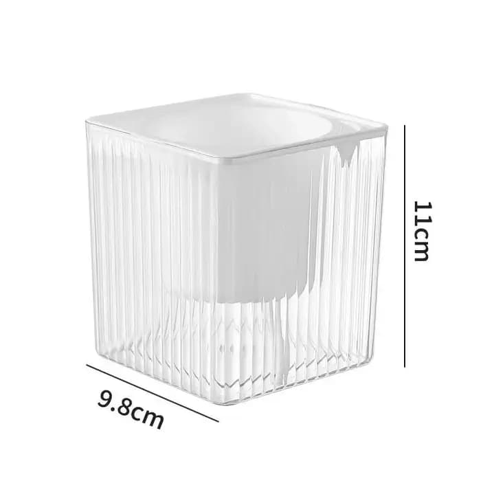 ⛟ Pot auto-arrosant carré avec panier intérieur