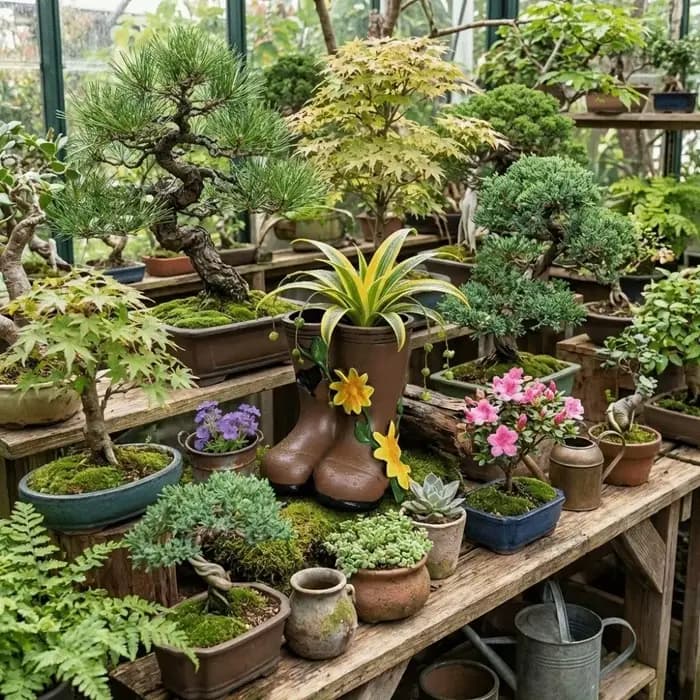 Vase moderne en forme de bottes de pluie pour arrangements floraux