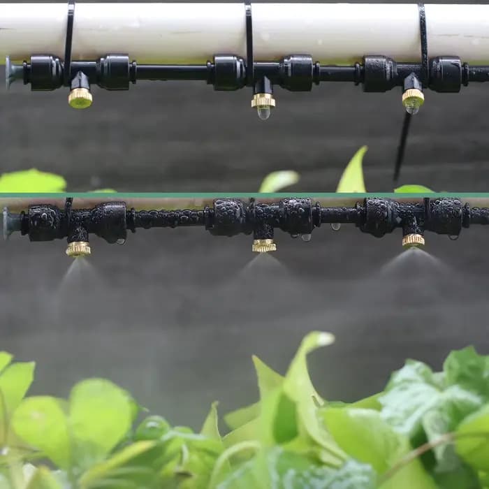 Système de refroidissement par brumisation de jardin extérieur bricolage, pulvérisateur à atomisatio