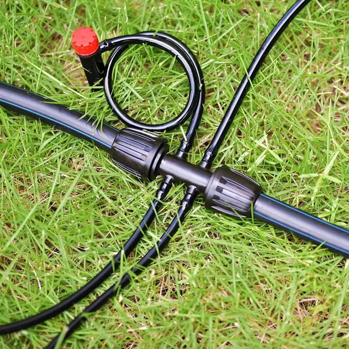 Séparateur de connecteur de tuyau PE 16mm 1/2 '', 5 pièces, couplage en T, verrouillage fileté à tuy