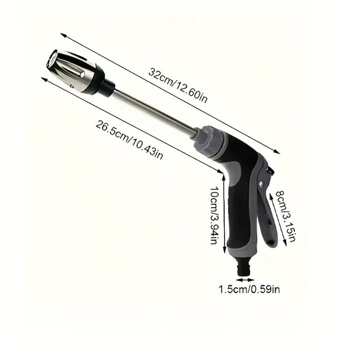 Tuyau d'arrosage de jardin Magic Spring de 7,5 m à 30 m, pistolet de pulvérisation pour le nettoyage