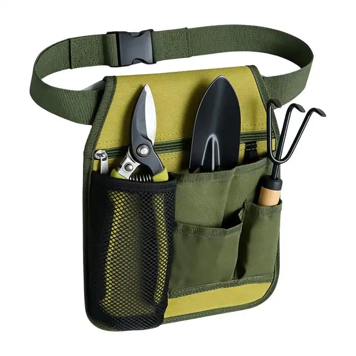 Ceinture de jardinage réglable unisexe avec plusieurs poches