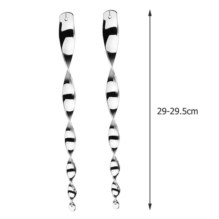 Tiges de coulée répulsives pour oiseaux, spirale à vent effrayante, ornements rotatifs les plus réce