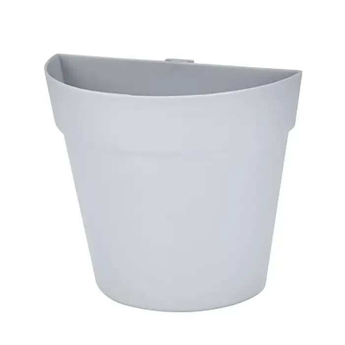 Pots de fleurs muraux en plastique pour la décoration intérieure, jardinière semi-circulaire, ornement de balcon, fournitures de jardin