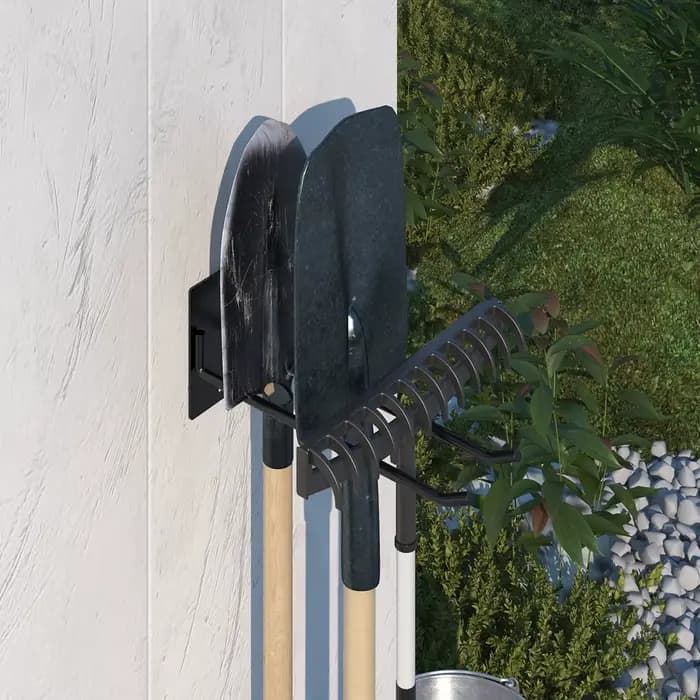 Porte-outils mural, support de rangement robuste pour ranger les outils de jardinage