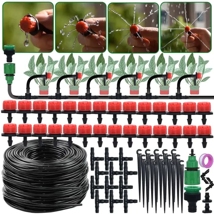 KESLA – système d'arrosage automatique pour jardin, Kit d'irrigation goutte à goutte, buses de 1/4 p