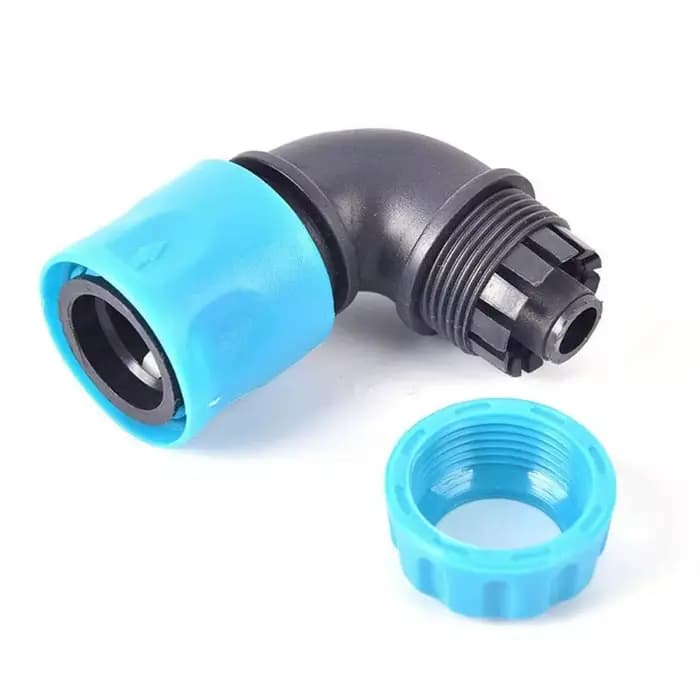 Connecteur d'eau de jardin 1/2 ", Joint de robinet coudé, raccords de tuyaux en plastique, tuyau d'i