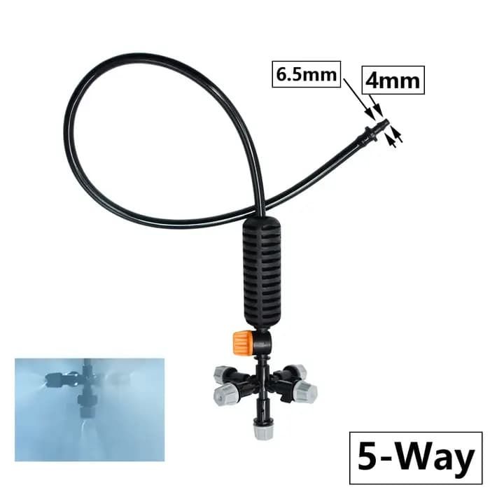 Système d'irrigation par atomisation pour serre de jardin, Kit de pulvérisation réglable en laiton e
